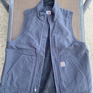 Carhartt Grey Denim Work Vest